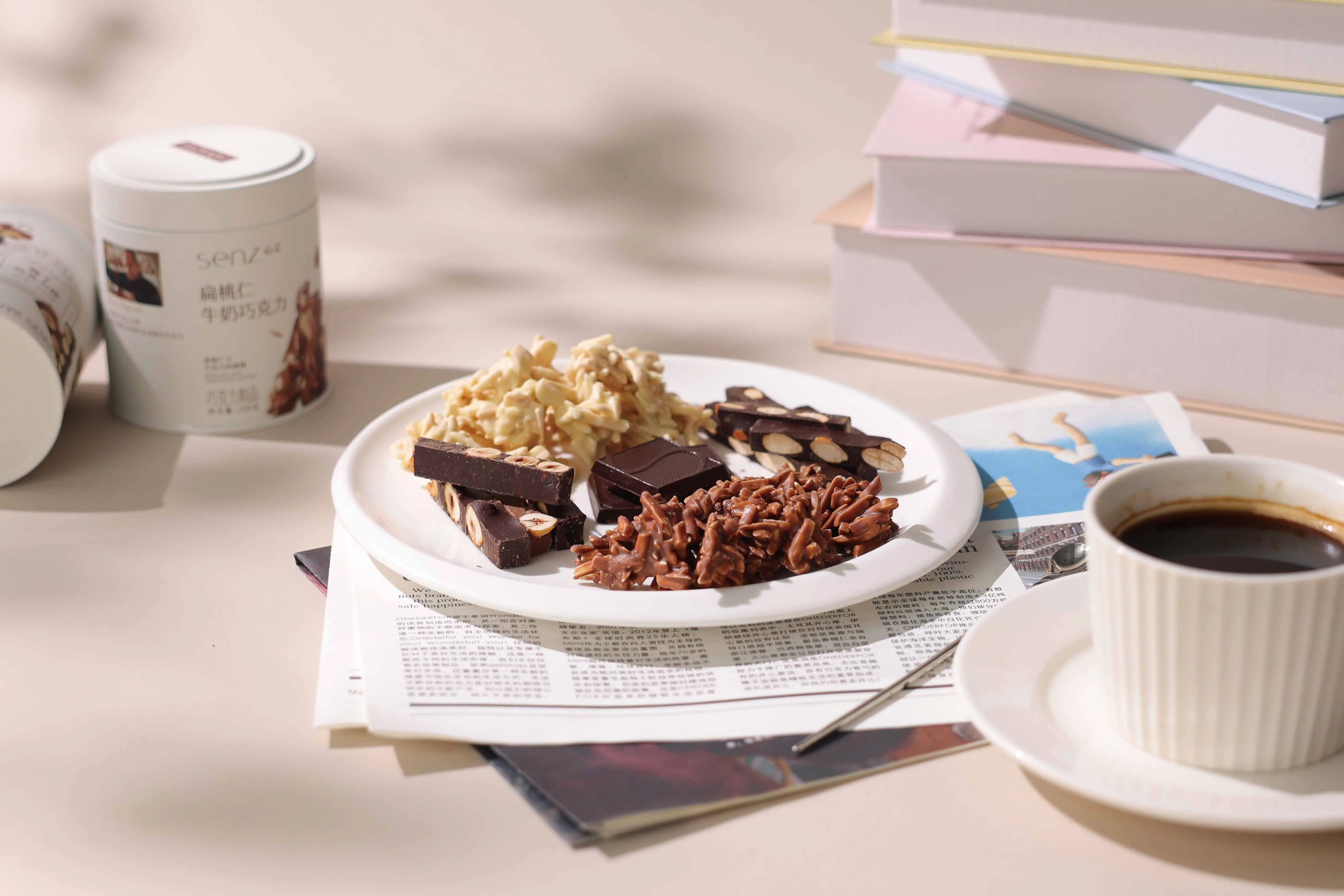 Chocolate in a lifestyle setting